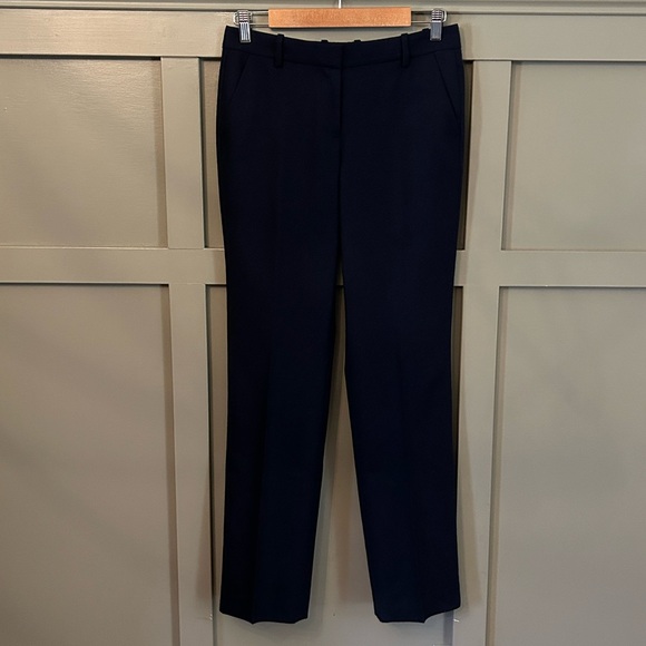 J. Crew Favorite Fit Trouser Pants Wool Navy Blue Size 2 - Picture 7 of 7